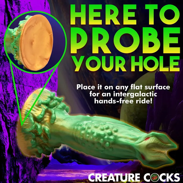 Dildos Nebula Alien Silicone Dildo Green XR Brands Creature Cocks