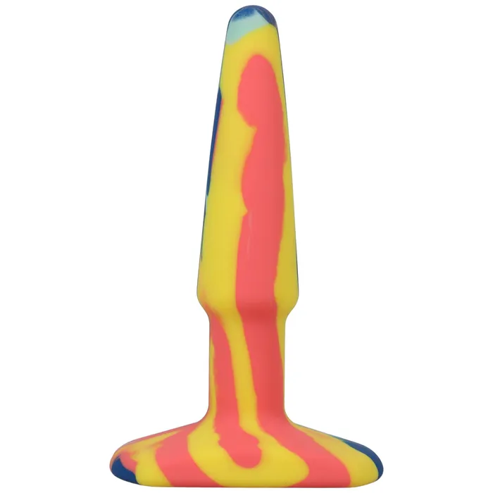 Doc Johnson Anal APlay Groovy Silicone Anal Plug 4 Inch Sunrise