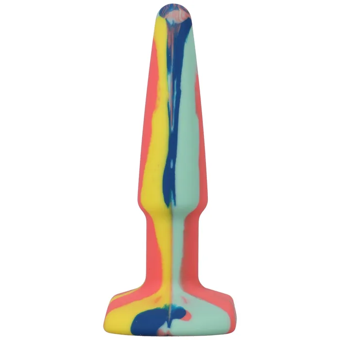 Doc Johnson Anal APlay Groovy Silicone Anal Plug 4 Inch Sunrise