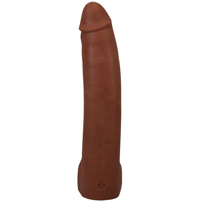 Doc Johnson Dildos Signature Cocks Alex Jones 11 Inch Cock With Removable VacULock Suction Cup Caramel