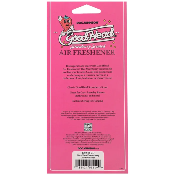 Doc Johnson Vibrators Goodhead Air Freshener Strawberry