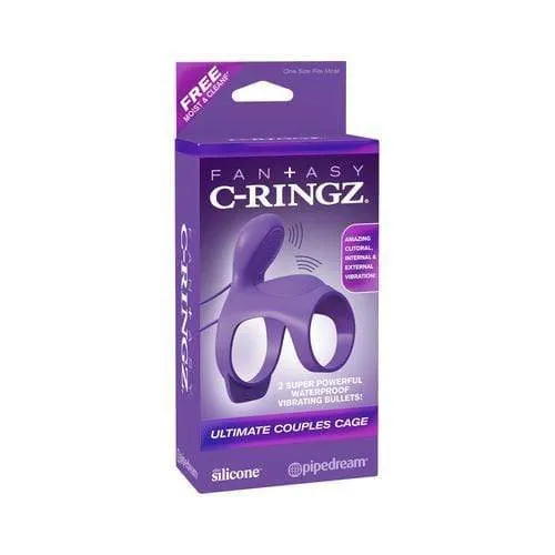 Fantasy CRingz Ultimate Couples Cage Purple Pipedream Vibrators