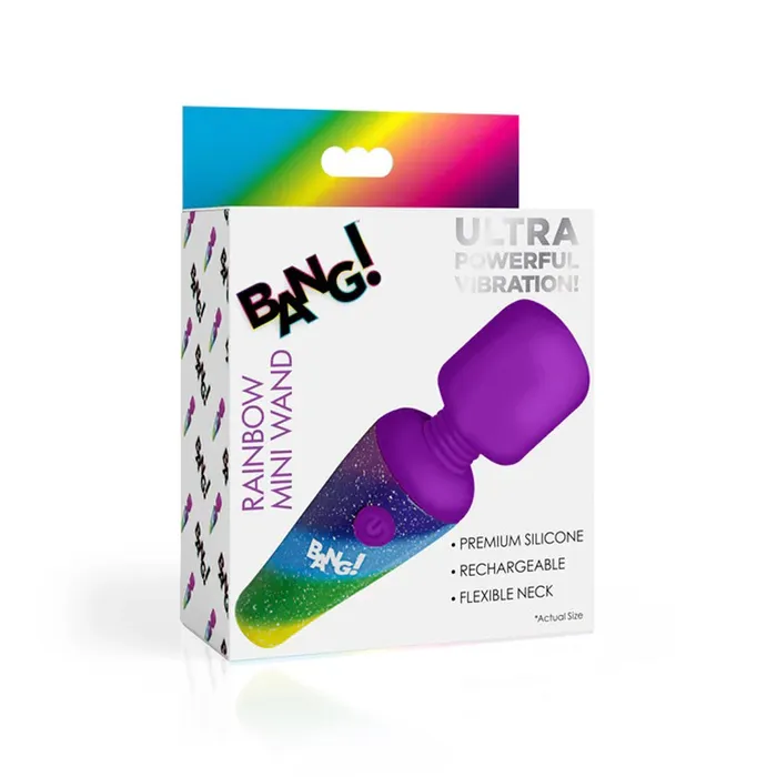 Female Sex Toys XR Brands Bang Rainbow Mini Wand