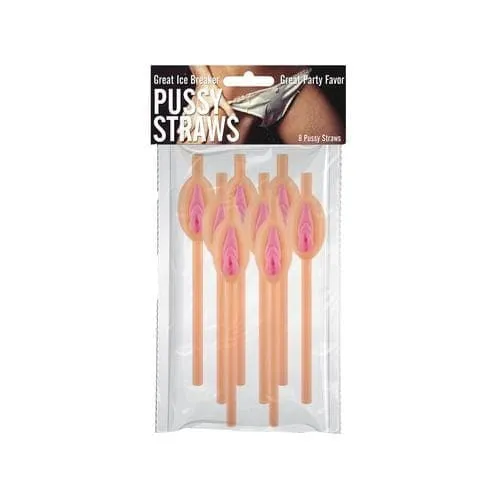 Hott Products Pussy Straws 8pcs Male Sex Toys