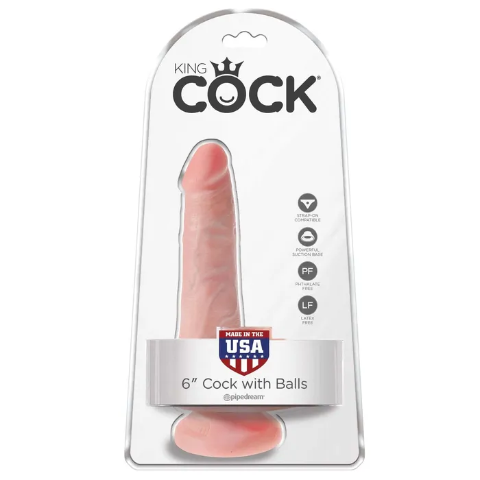 King Cock Dildos King Cock 6 Cock with Balls