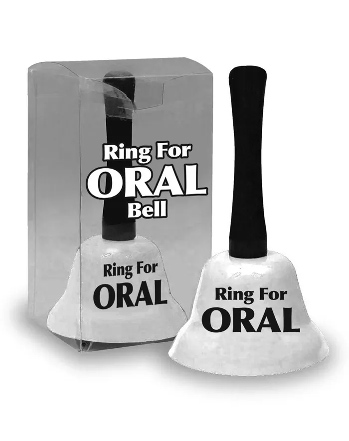 Little Genie Male Sex Toys Ring Bell for Oral White