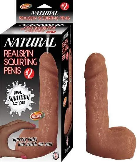 Male Sex Toys Nasstoys 2 Natural Realskin Squriting Penis Brown