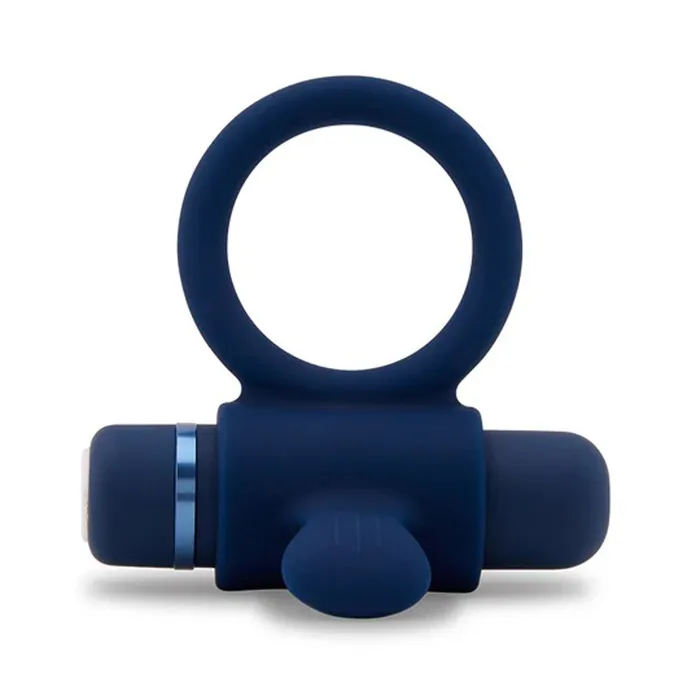 Nu Sensuelle Vibrators Nu Sensuelle Silicone Bullet Ring Navy Blue