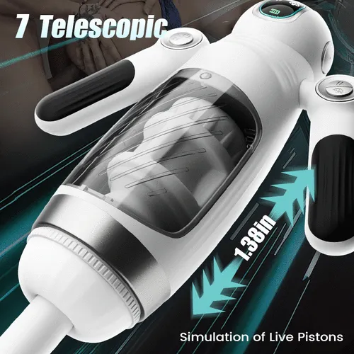 NyoKii Pre Order 7 Telescopic Squeezing 12 Vibration Masturbator Experience More Authentic Piston Male Sex Toys