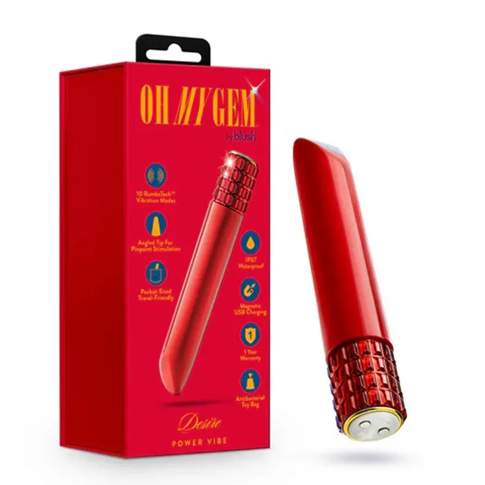 Oh My Gem Desire Vibe Ruby Blush Vibrators