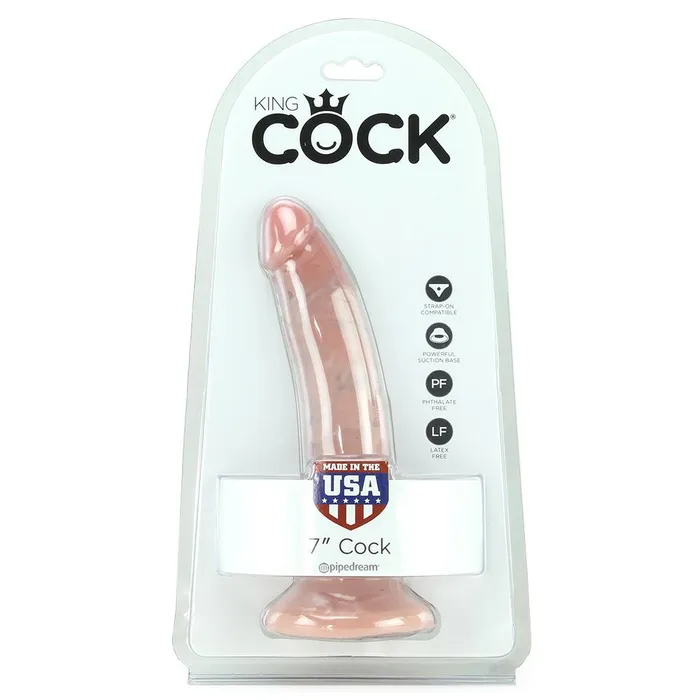 Pink Cherry Wholesale Dildos B1King Cock 7 Dildo in Flesh