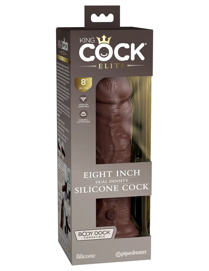 Pipedream Dildos King Cock Elite 6 Inch Silicone Dual Density Cock Tan