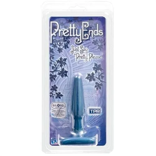 Pretty Ends Iridescent Butt Plugs Small Midnight Blue Doc Johnson Anal