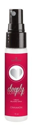 Sensuva Vibrators Deeply Love You Throat Relaxing Spray 1oz Cinnamon Roll