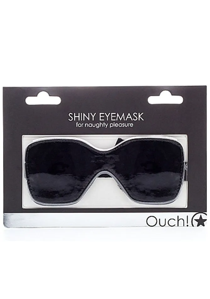 Shots Ouch Anal Shiny Eyemask for Naughty Pleasure Black