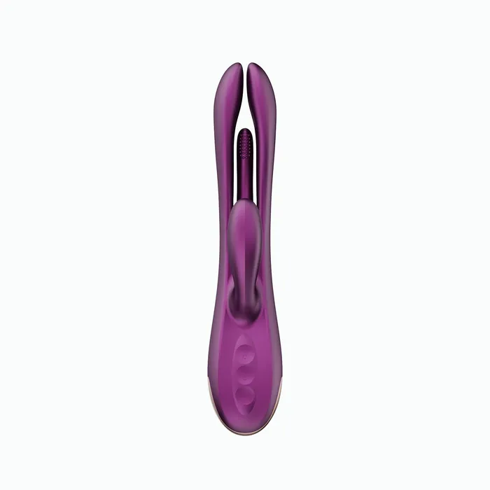 Terri App Controlled Tapping Rabbit Vibrator Purple Honey Play Box Vibrators