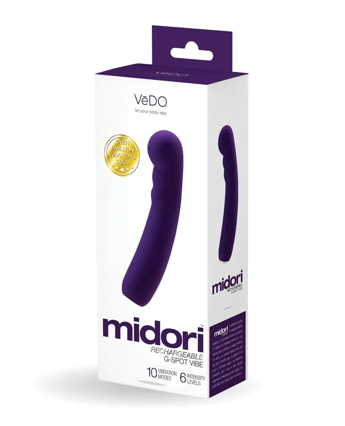 VeDO Midori Rechargeable GSpot Vibe Deep Purple Vibrators