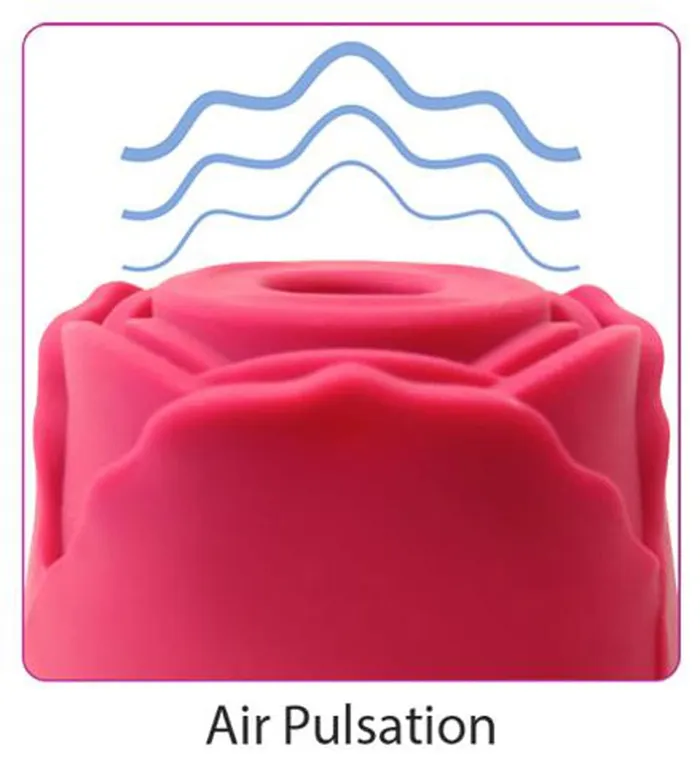 Vibrators Cloud 9 Novelties Rose Suction Stimulator Red