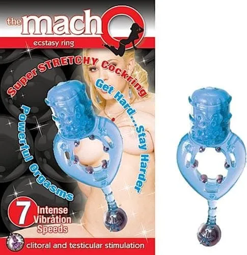 Vibrators Nasstoys The Macho Ecstasy Ring Blue