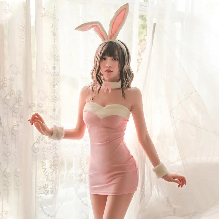 Vibrators NyoKII Pinky Bunny Girl Cosplay Outfit SCS060PK