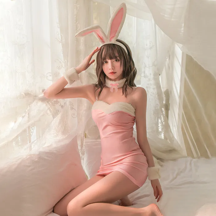 Vibrators NyoKII Pinky Bunny Girl Cosplay Outfit SCS060PK