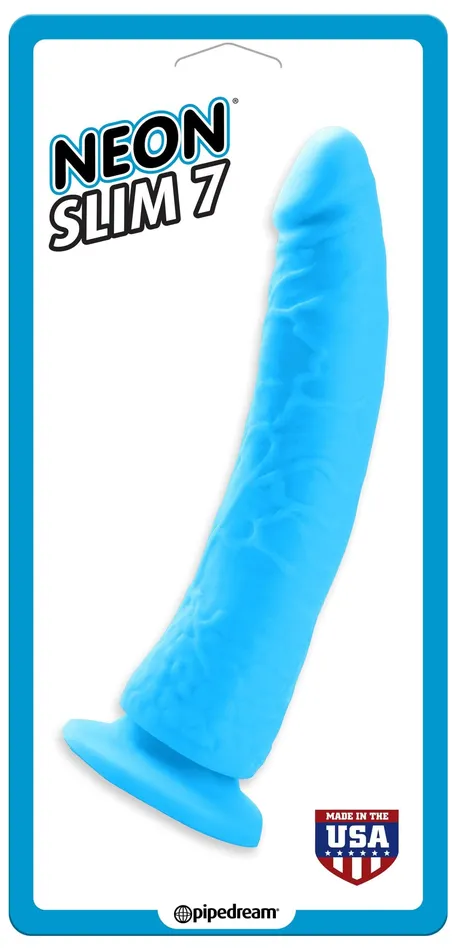 Vibrators Pipedream Neon Slim 7 Blue