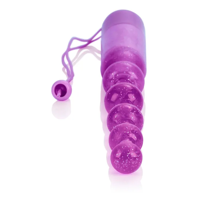 Vibrators Vibrating Pleasure Beads Purple CalExotics