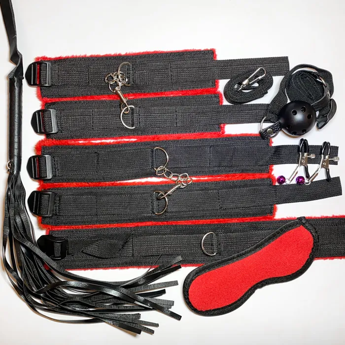 10 piece BDSM Bondage Starter Kit Eccentric Playroom Essentials Couples