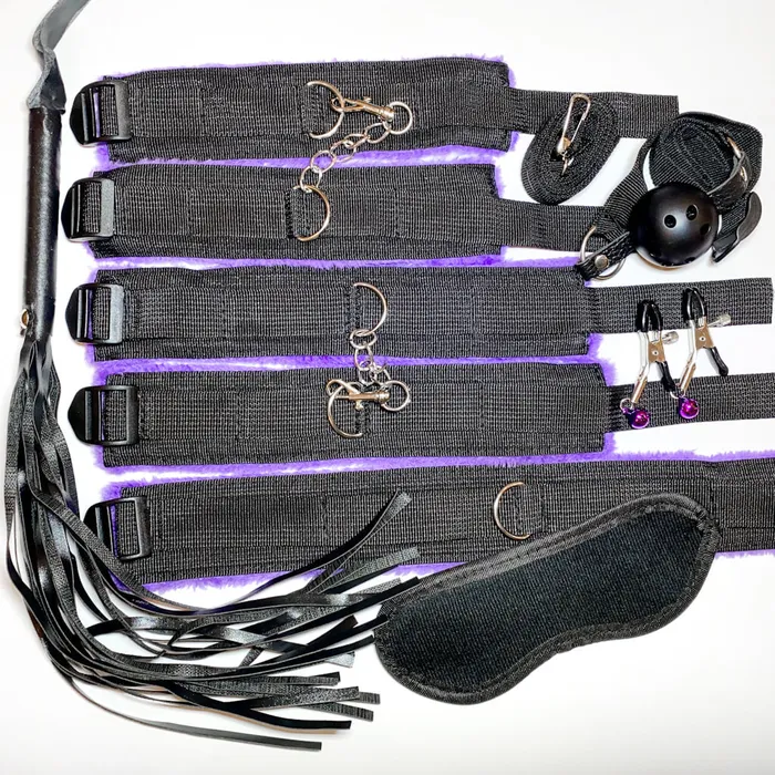 10 piece BDSM Bondage Starter Kit Eccentric Playroom Essentials Couples