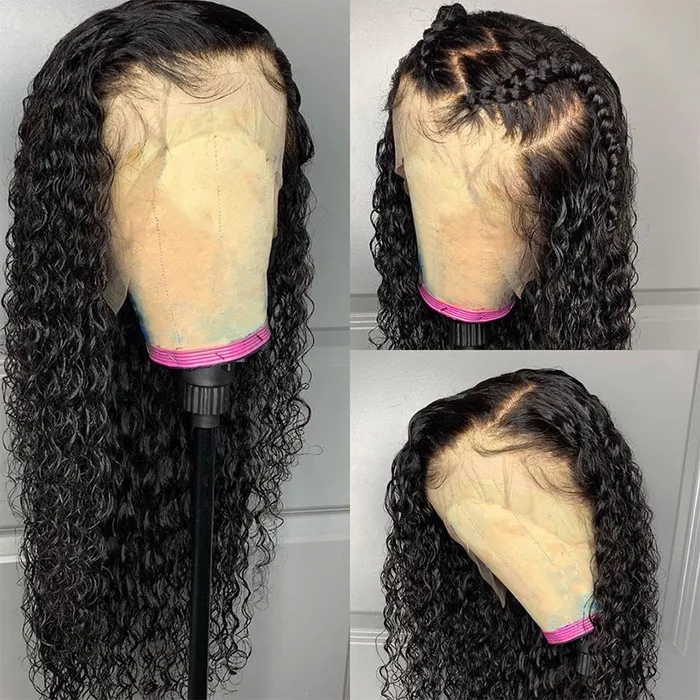 13x4 Lace Front Brazilian Remy Human Hair Natural Hairline Curly Water Wave Javaughn69ways Vibrators