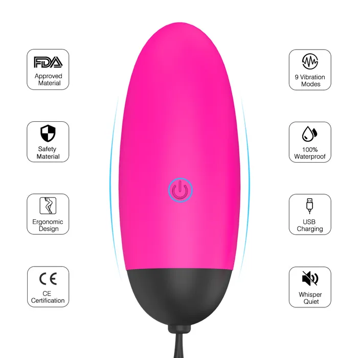 Ada Vibrating Egg w Remote SHande Female Sex Toys