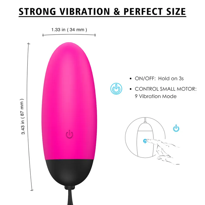 Ada Vibrating Egg w Remote SHande Female Sex Toys