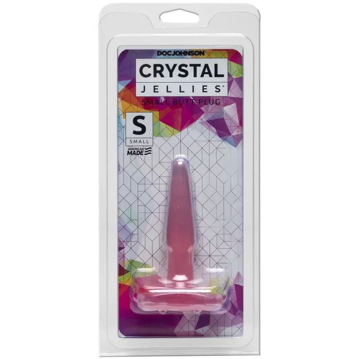 Anal Small Butt Plug Pink Crystal Jellies