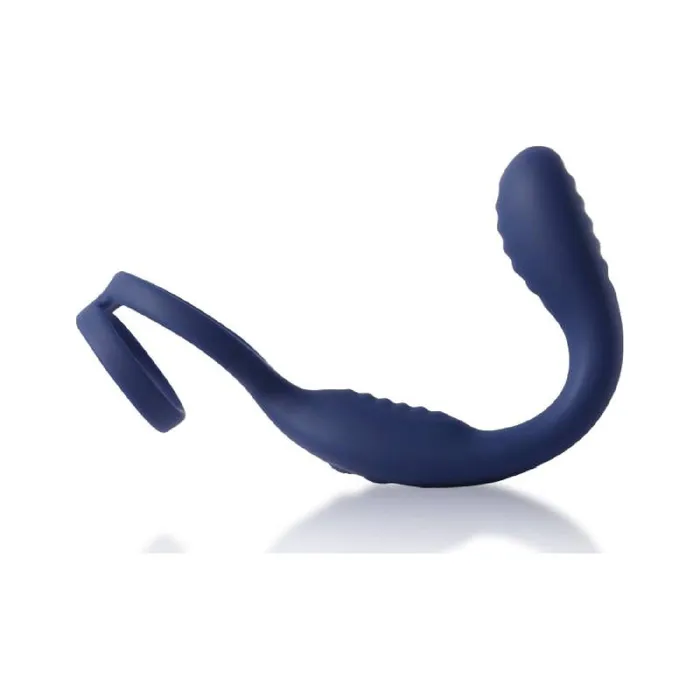 Arosum Male Sex Toys VibraDuo Vibrating Anal Probe and Perineum Stim with Cockring