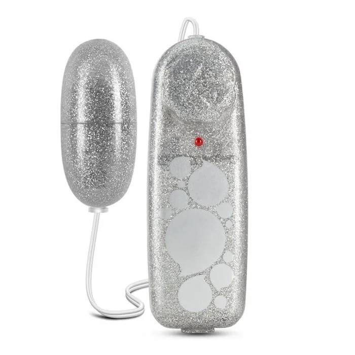 B Yours B Yours Glitter Power Bullet Silver Female Sex Toys