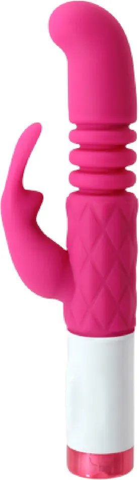 Blush Novelties Vibrators Luxe G Rabbit Plush Stroker Pink