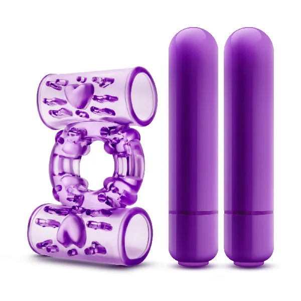 Couples Play With Me Play With Me Double Play Dual Vibrating Cock Ring Purple