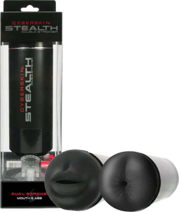 CyberSkin Stealth Double Stroker Mouth And Ass Topco Sales Male Sex Toys