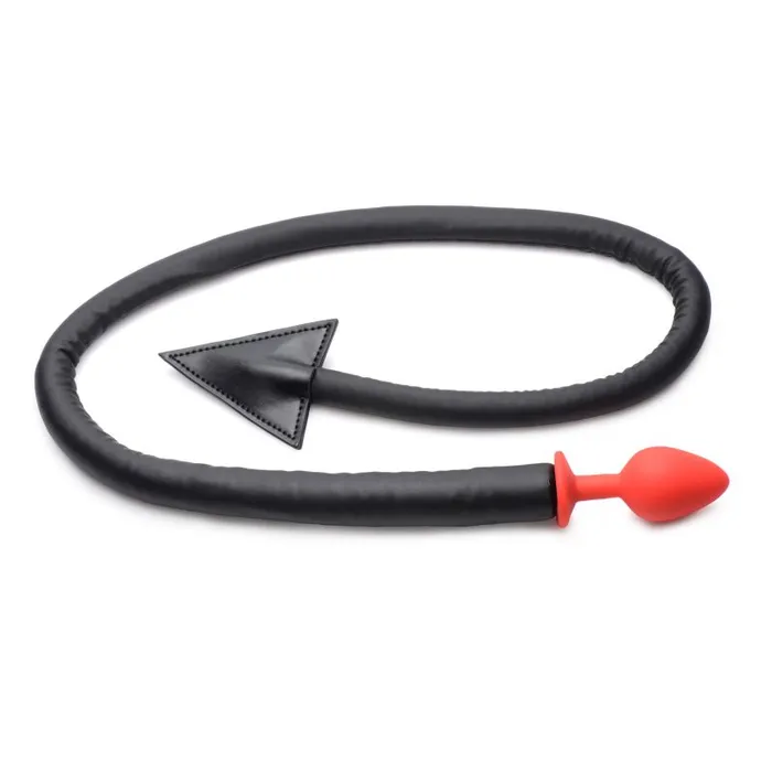 Devil Tail Anal Plug Horn Set Black Tailz Anal