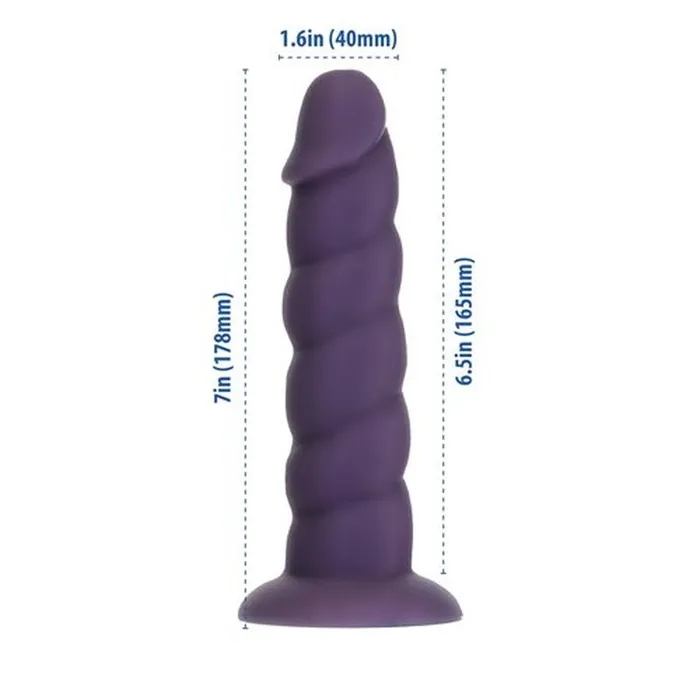 Dildos Addiction Unicorn Dildo 7in Purple