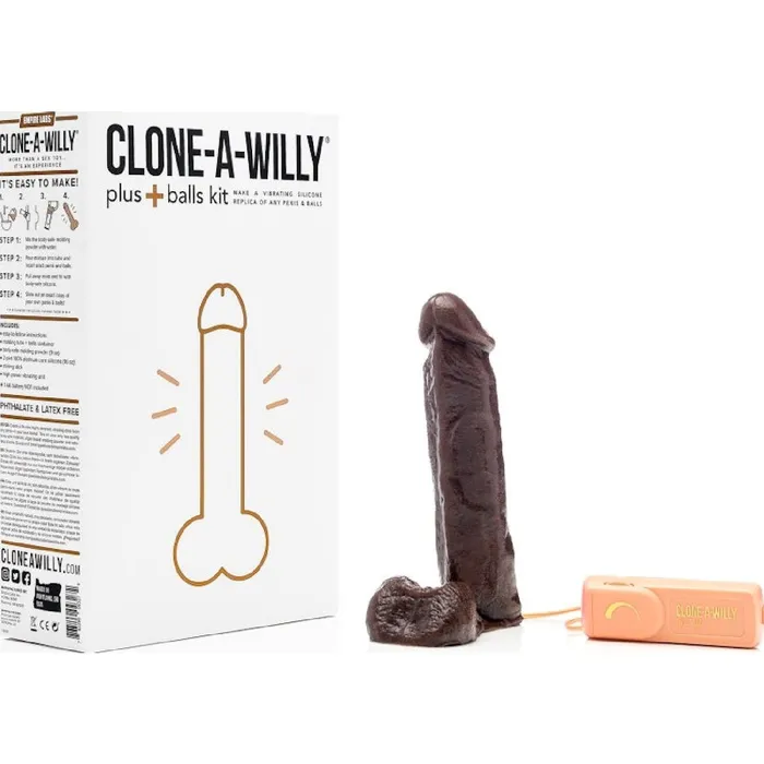 Dildos Clone A Willy Clone a Willy Plus Balls Kit Deep Skin Tone