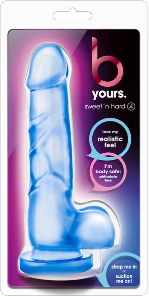 Dildos Sweet N Hard 4 Dildo Dong Suction Harness Compatible Sex Toy Adult Pleasure Blue Blush Novelties