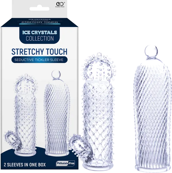 Excellent Power Male Sex Toys Seductive Tickler Sleeve Clear