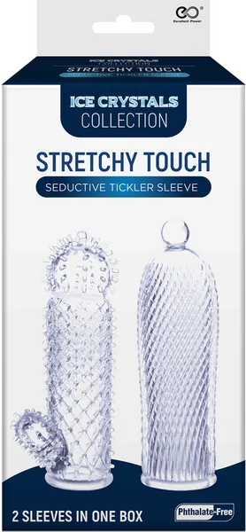 Excellent Power Male Sex Toys Seductive Tickler Sleeve Clear