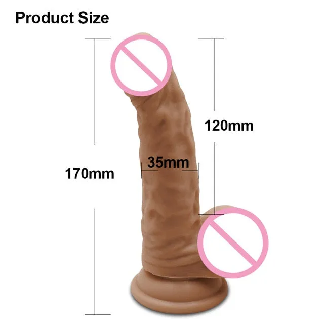 Female Sex Toys New Skin feeling Realistic Penis Super Huge With Suction Cup Javaughn69ways