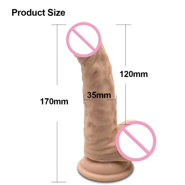 Female Sex Toys New Skin feeling Realistic Penis Super Huge With Suction Cup Javaughn69ways