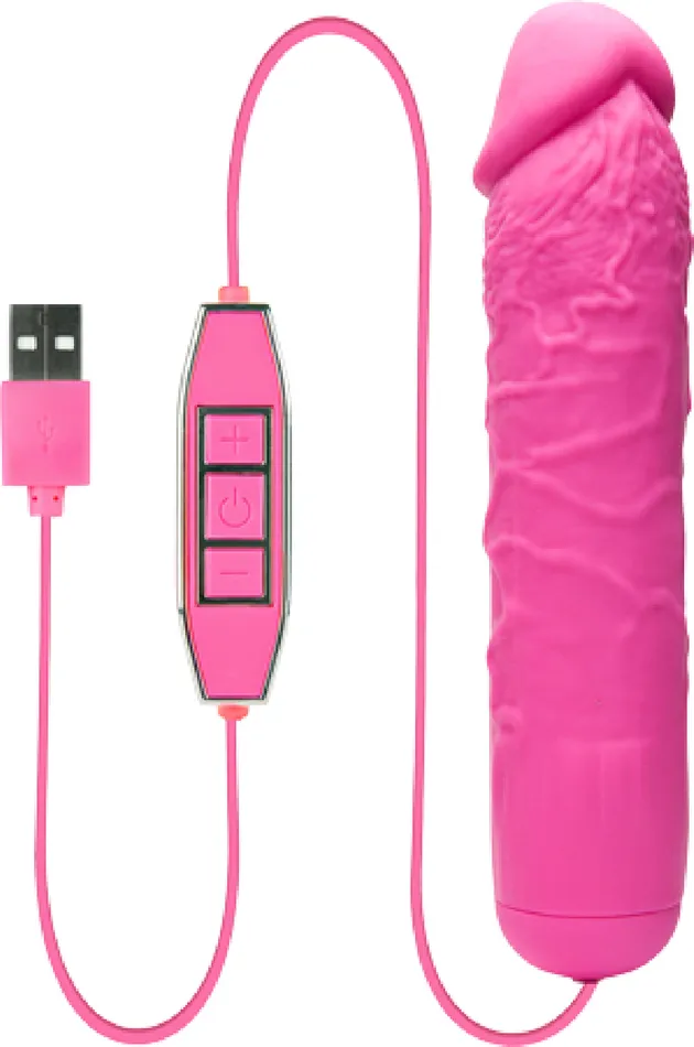 Flesh Silicone USB Vibe Pink Sex Toy Adult Pleasure Nanma Vibrators