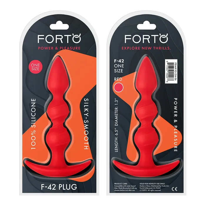 FORTO Anal FORTO F42 Spiral Beads Red