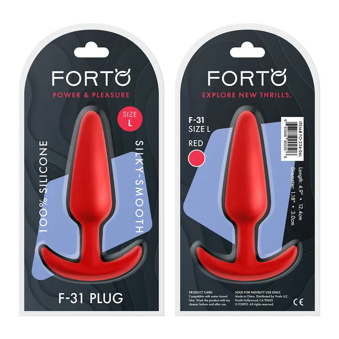 FORTO F31 Plug Red Assorted Sizes FORTO Anal