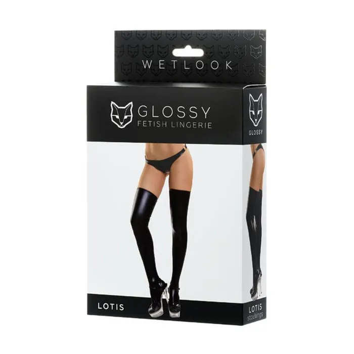 Glossy Wetlook Stockings Lotis Glossy Vibrators